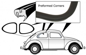 Scheibendichtungen komplett standard (ohne Nut).             bis Bj. 09-03-53 Limo