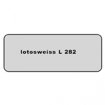 Aufkleber Farbcode  L 282 lotosweiss            8.1966 - 7.1968