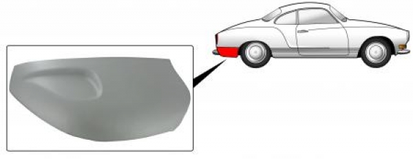 Ecke Kotflügel unten hinten rechts   8.1971 und später