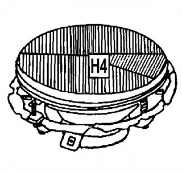 Scheinwerfer H4 ohne Seitenlicht         8.1973 und später