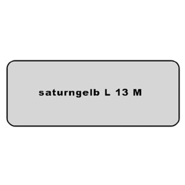 Aufkleber Farbcode  L 13M saturngelb.          1302 8.1971 - 7.1972