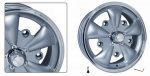 EMPI GT-5 Felge silber (Stück) Lochkreis: 5 x 205 mm 5.5 x 15 ET: +20 mm