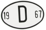 Nationalität-Platte D 1967